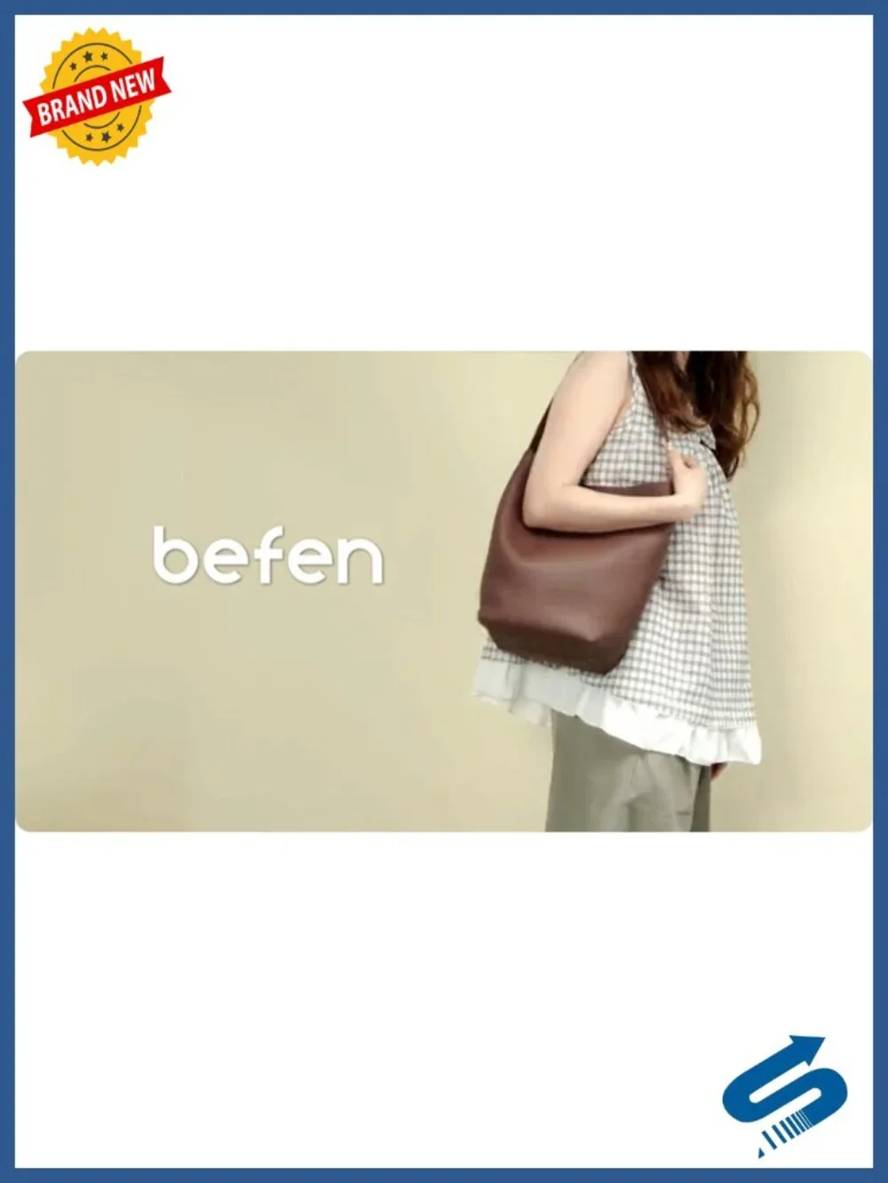Genuine Leather Bucket Bag for Women Soft Pebbled Shoulder Bag